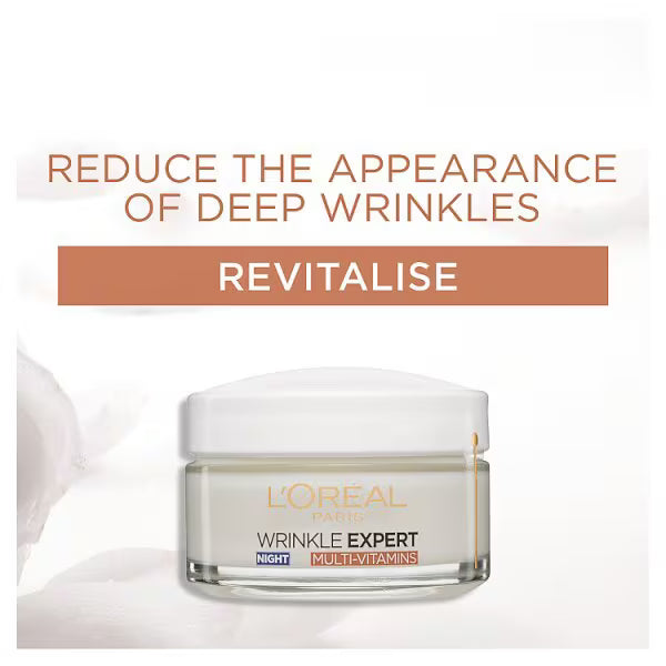 L'Oreal Paris Wrinkle Expert Night Cream 65+ 50ml, UK version