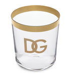 Dolce&Gabbana DG Millennials Logo glass tumblers set of 2 - British product
