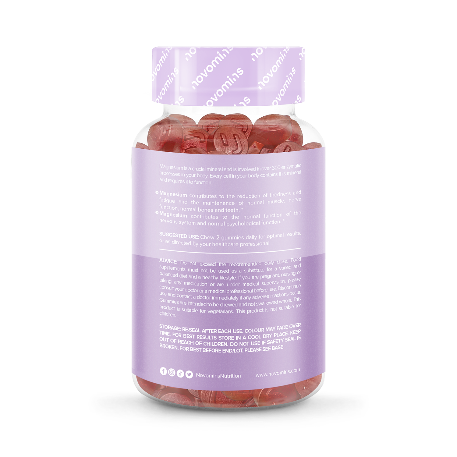 Novomins Magnesium 60 Gummies - 998237