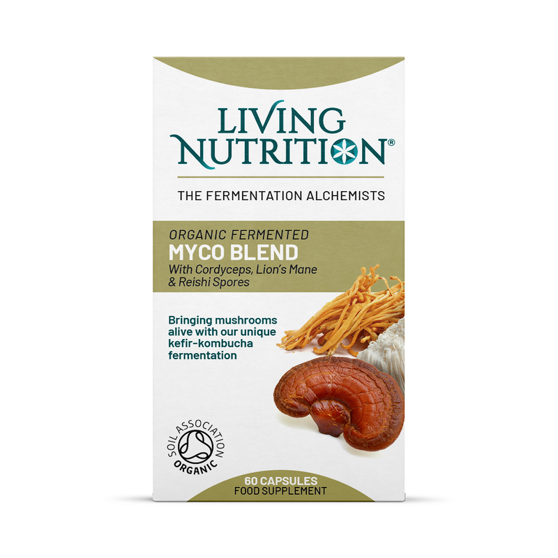 Living Nutrition Myco Blend supplement 60 capsules (British brand)