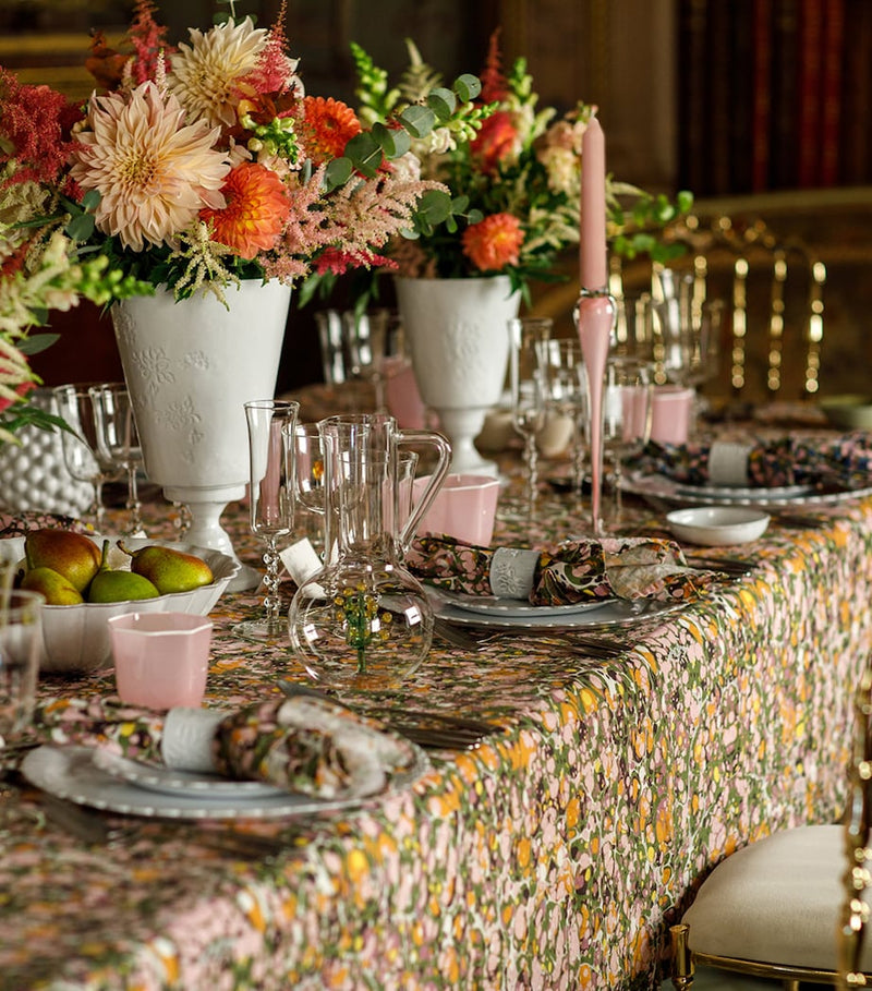 Summerill & Bishop Linen Marble Tablecloth 165cm x 380cm (British brand)