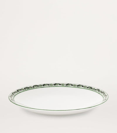 Harrods Set of 2 Soup Plates in Verde Maiolica Porcelain, 20cm Diameter- Buy online at McGrocer