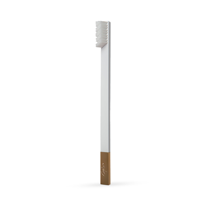 APRIORI toothbrush white gold medium (British brand)