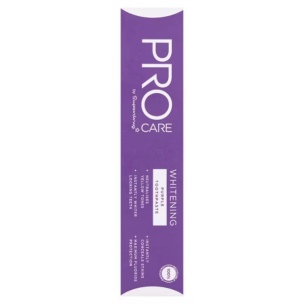 Superdrug ProCare Purple Toothpaste 75ml (British brand)