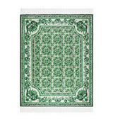 Harrods Dolce&Gabbana Casa Cashmere Verde Maiolica Fringe Throw 140cm x 180cm- Buy online at McGrocer