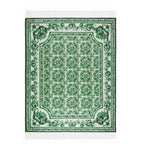 Dolce&Gabbana Casa cashmere Verde Maiolica fringe throw 140cm x 180cm - British product