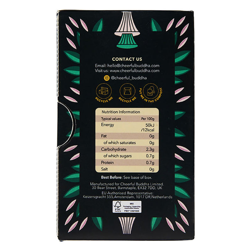 Cheerful Buddha Lion's Mane Mushroom Green Tea 15 Tea Bags