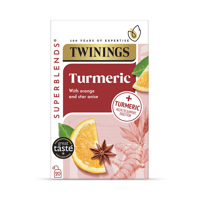 Twinings Turmeric Herbal Tea Blend 20 bags (British brand)