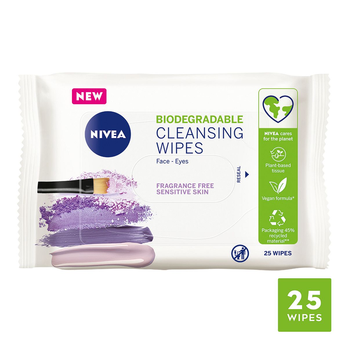 NIVEA Cleansing Face Wipes for Sensitive Skin 25pcs GOODS Boots   