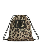 Dolce&Gabbana Kids leopard print drawstring backpack (British brand)