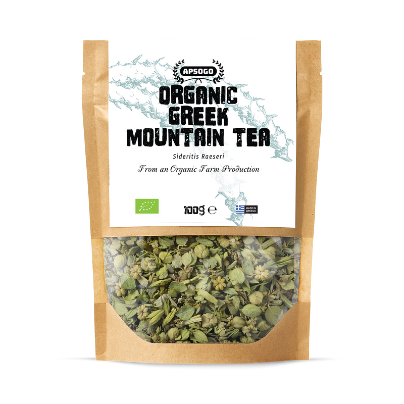 APSOGO organic Greek mountain tea loose leaf 100g, imported from the UK