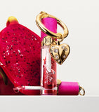 Carolina Herrera crystal heart charm lipstick accessory, imported from the UK