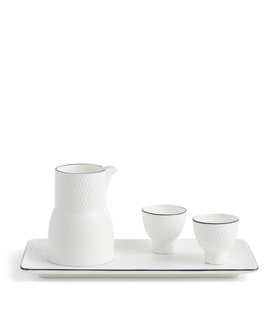 Harrods Wedgwood Fine Bone China Gio Baijiu Jug and Cups Tableware Set- Buy online at McGrocer