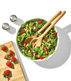 Oxo wood Good Grips salad servers set of 2, imported from the UK