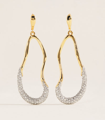 Harrods Alexis Bittar Gold-Plated Solanales Crystal Drop Earrings- Buy online at McGrocer