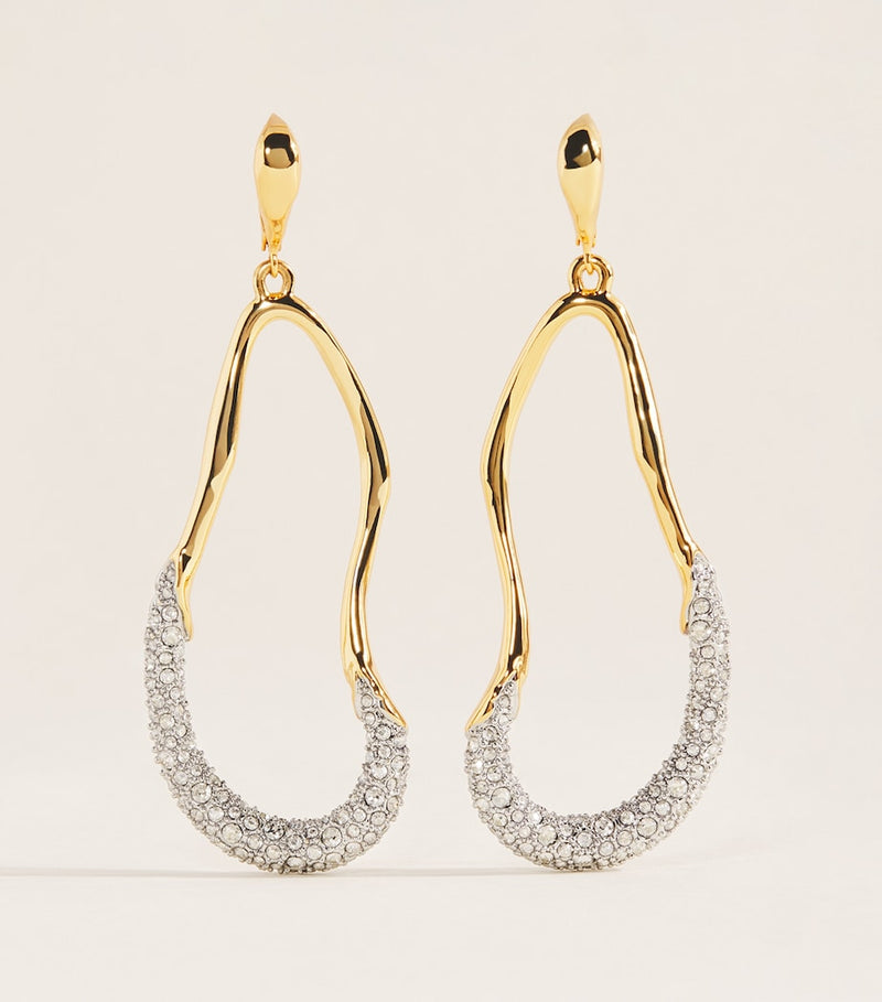 Alexis Bittar gold-plated Solanales crystal drop earrings, UK version