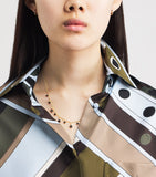 Suzanne Kalan Bold Cascade necklace black sapphire diamond 18k gold - British product