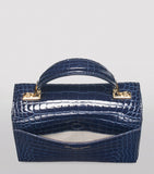 Aspinal of London Midi Mayfair top-handle bag Italian leather, imported from the UK