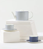 Wedgwood Pinstripe teacup and saucer (British brand)