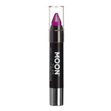 Moon Glow Neon UV Glitter Body Crayons Purple, imported from the UK