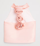 Mama Luma Satin Rosebud Top 3-12 Years, imported from the UK