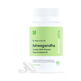 Holland & Barrett Ashwagandha Complex with Passion Flower & Vitamin B Herbal Supplement Capsules, 60 Capsules- Buy online at McGrocer