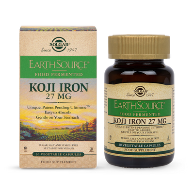 Holland & Barrett Solgar Earth Source Fermented Koji Iron Capsules 30- Buy online at McGrocer