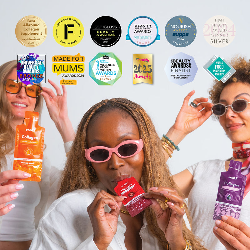Zooki marine collagen supplement blackcurrant 30 sachets, UK version