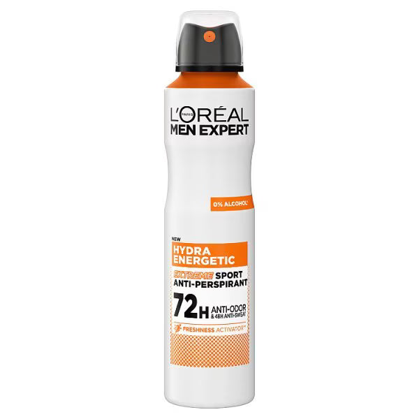 L'Oreal Men Expert Hydra Energetic deodorant spray 250ml, imported from the UK