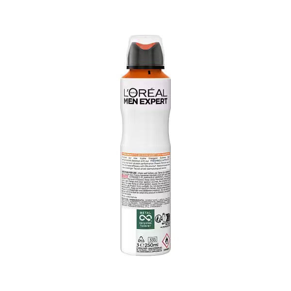 L'Oreal Men Expert Hydra Energetic deodorant spray 250ml, imported from the UK