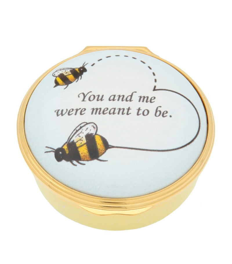 Halcyon Days enamel and copper bee trinket box, UK version