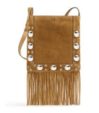 Valentino Garavani suede cross-body bag with fringe - British product