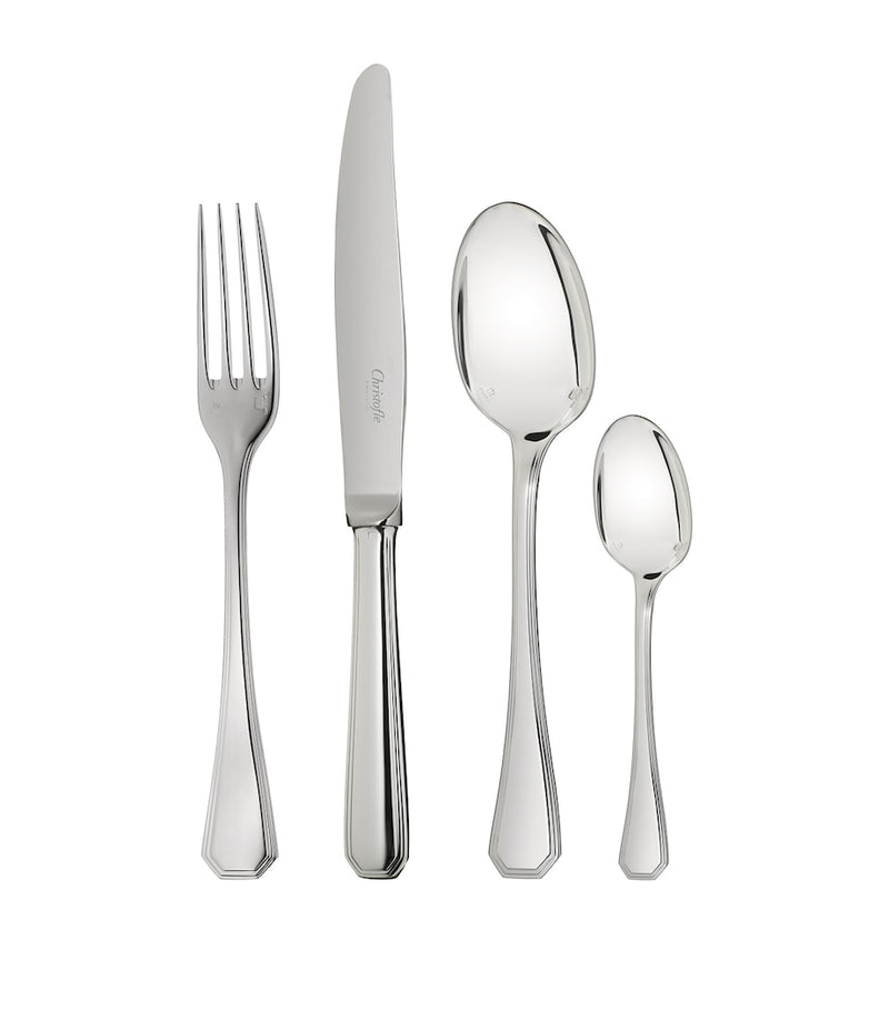 Silver-Plated 48-Piece Cutlery Set with Storage Case