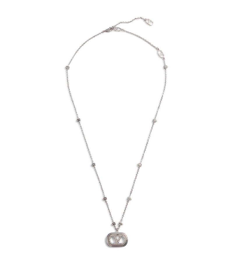 Valentino Garavani VLogo pendant necklace, imported from the UK