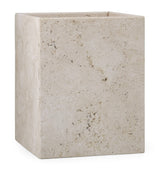 Harrods Labrazel Aztec Travertine Waste Bin- Buy online at McGrocer