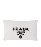 Harrods Prada Sheepskin Logo Pillow Luxury Home Pillow 50cm x 30cm- Buy online at McGrocer