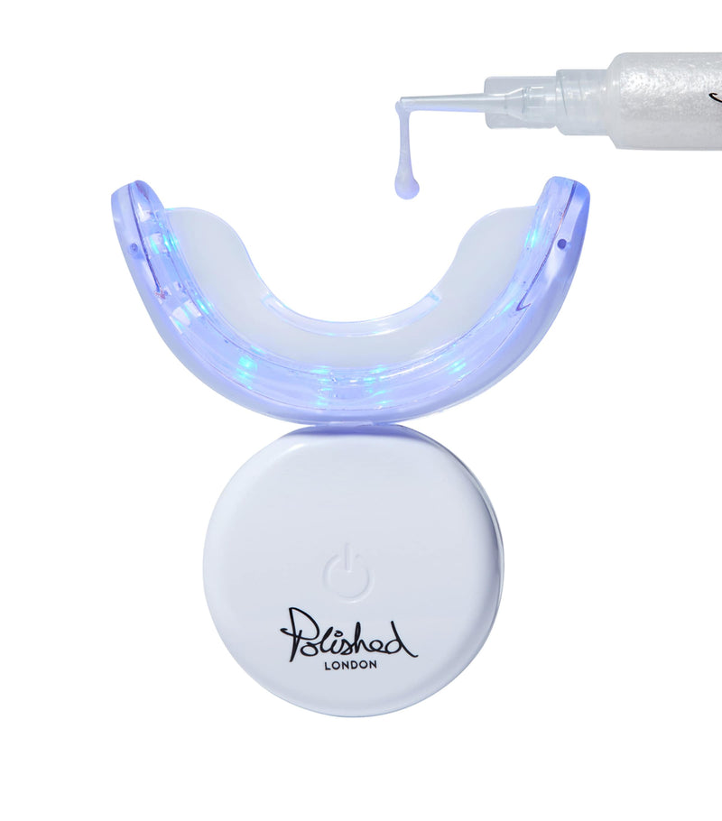 Polished London teeth whitening gel refill set with Vitamin E and PAP PRO, 3 x 5ml syringes, imported from the UK