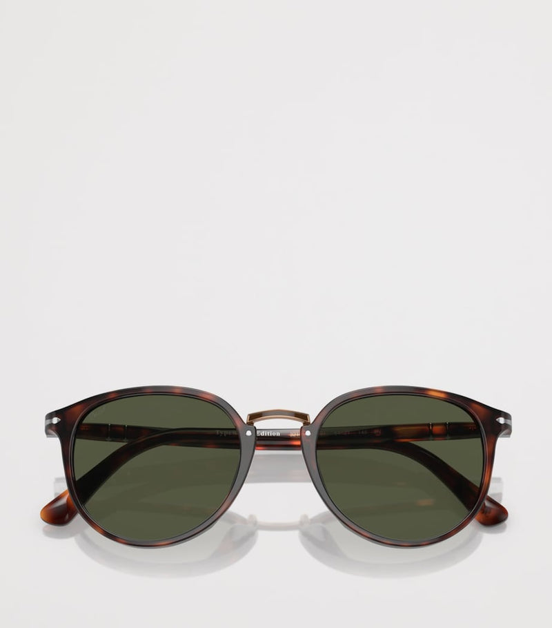 Persol acetate rounded square sunglasses 0PO3210S, UK version