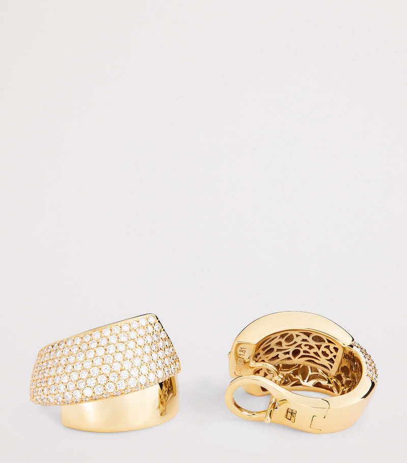 Engelbert Divino earrings 18kt yellow gold diamonds, UK version