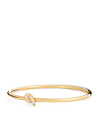 Engelbert Legacy Knot bangle yellow gold diamonds (British brand)