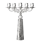 Christofle Jardin d'Eden five-light candelabra in silver plate - British product