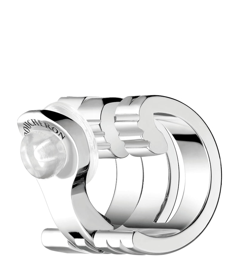 Boucheron white gold diamond single ear clip (British brand)