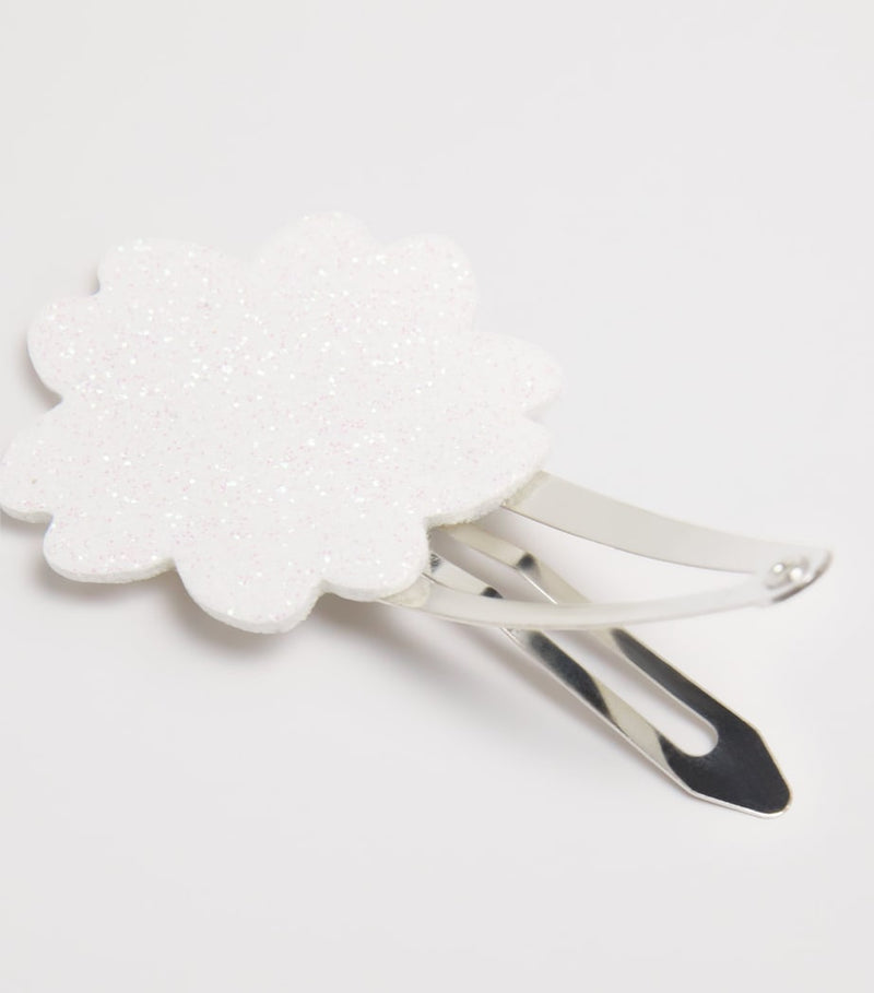 Tartine et Chocolat glitter flower hair clips set of 2 (British brand)