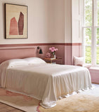Gingerlily silk flat sheet super king 280cm x 310cm (British brand)