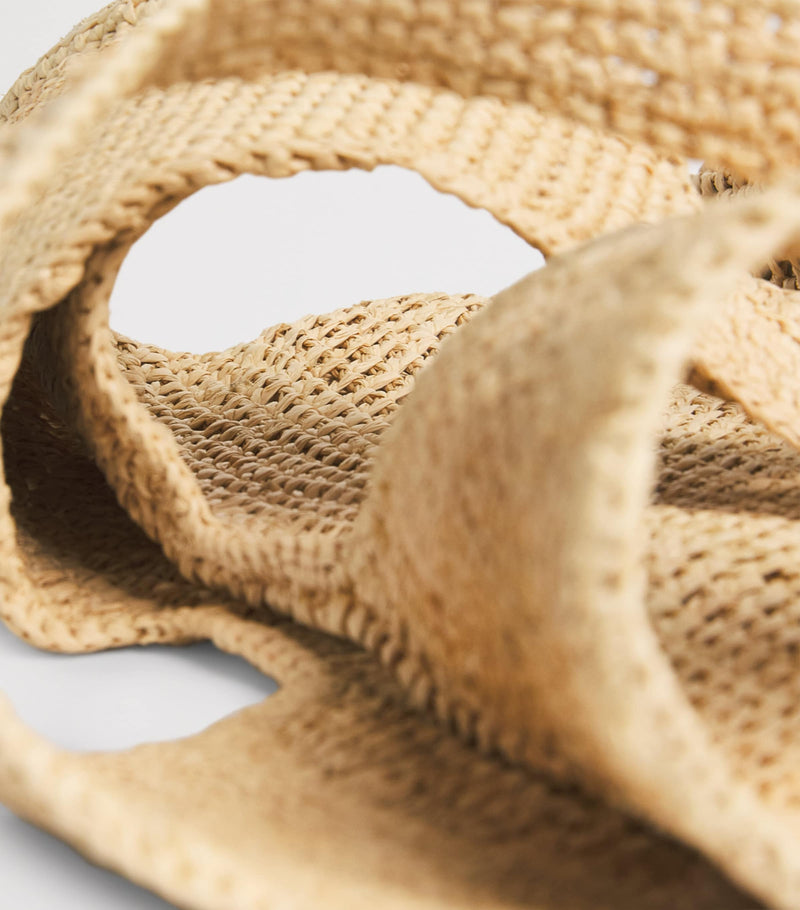 ANINE BING raffia Leah shopper bag, large size, UK version