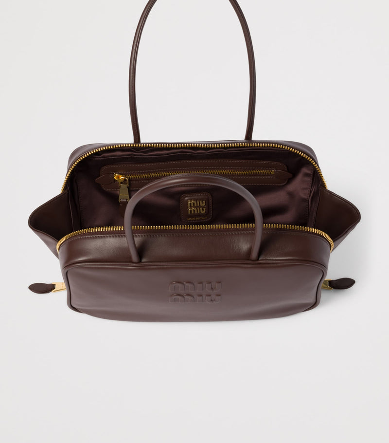 Miu Miu Beau top-handle bag in calf leather, imported from the UK