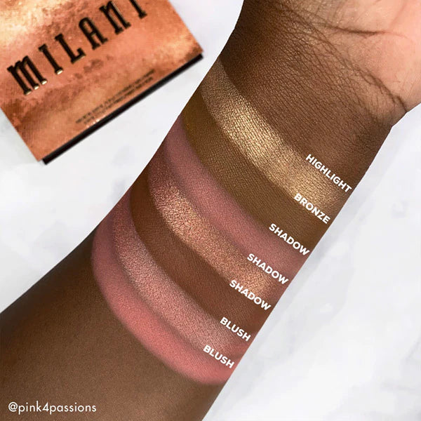 Milani All-Inclusive Palette 110 Light To Medium, imported from the UK