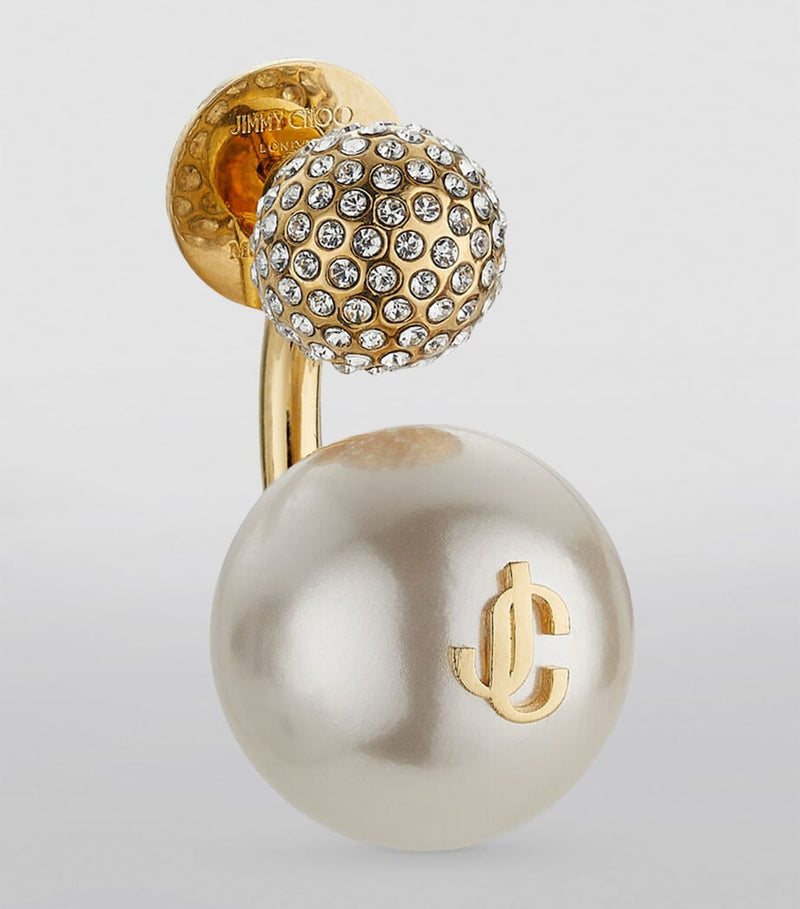 Jimmy Choo Auri single earring with crystals - British product