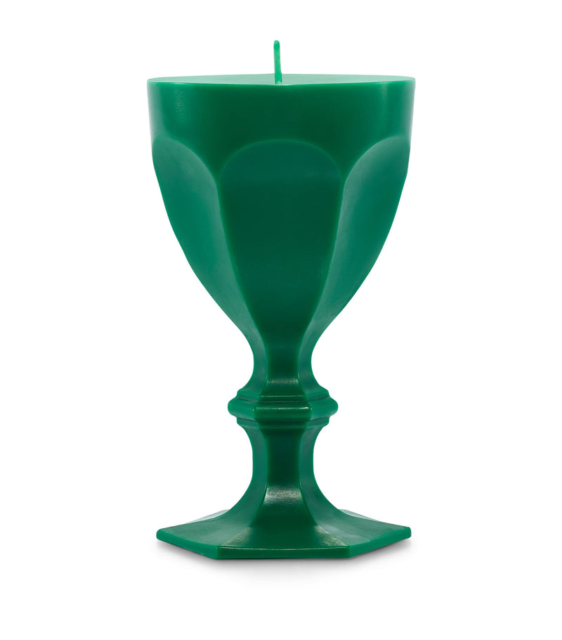 Baccarat Harcourt glass candle in sculptural wax - British product