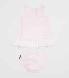 Balmain kids cotton stripe dress and bloomers set 6-36 months - British product